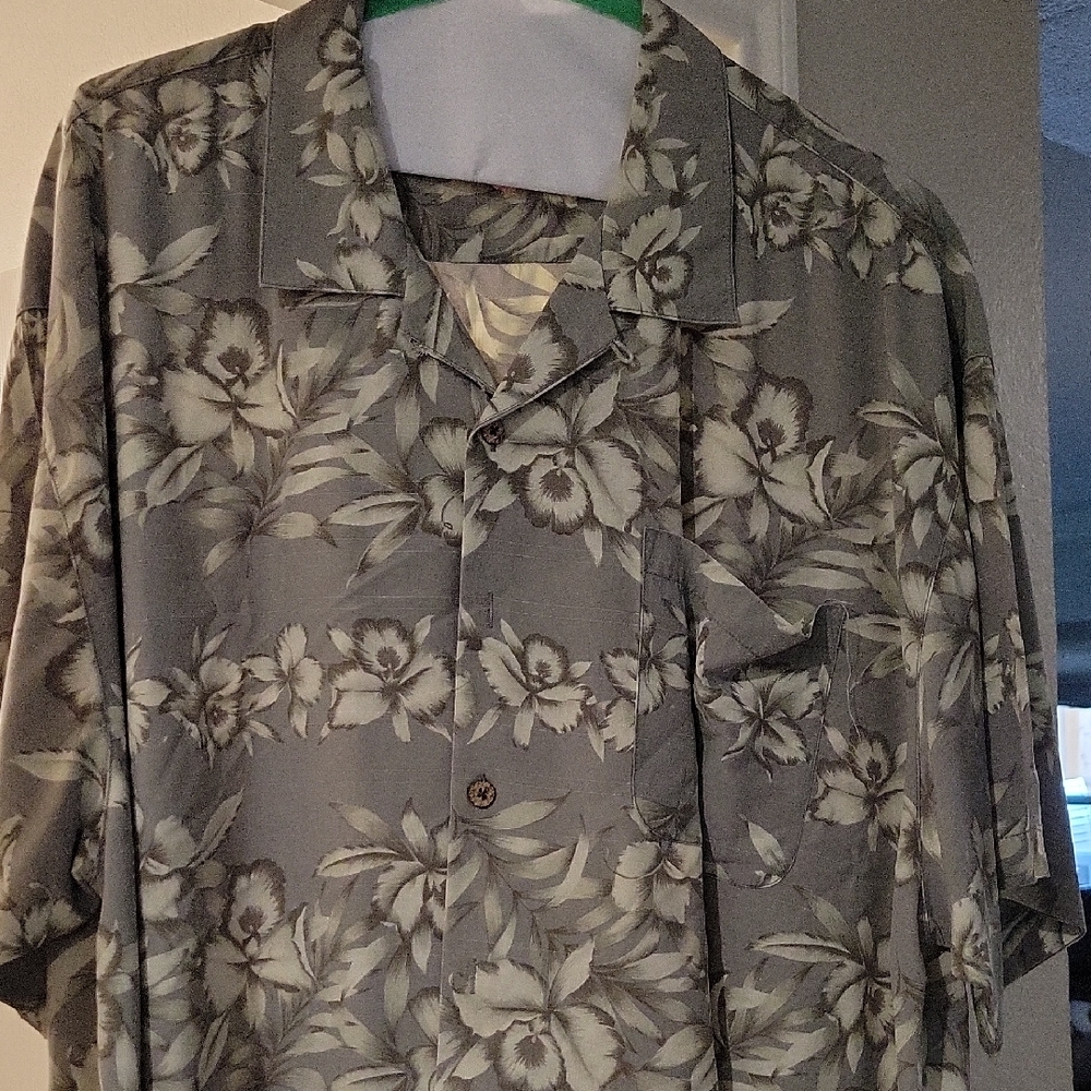 Tommy Bahama Cream Silk Shirt